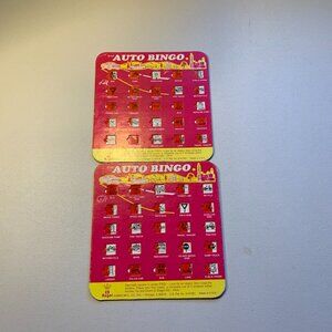 $5 or 4/$10-Auto-Bingo Cards-Keeps the kids busy on long trips!!!!